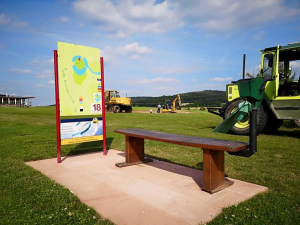 Bunkerbau Spielbahn 17 Golfpark Gut Hühnerhof