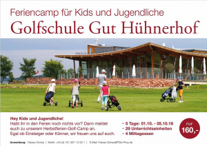 Herbstferiencamp Golfschule Gut Hühnerhof 2018