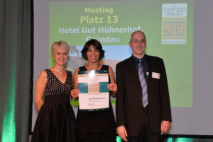 Auszeichnung Hotel Gut Hühnerhof - TOP 250 Tagungshotel