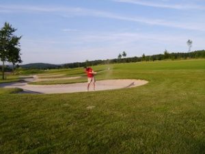 Golfen am 18-Loch-Platz