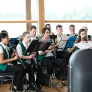 Musikverein Königshofen plays a benefit concert in Gut Hühnerhof